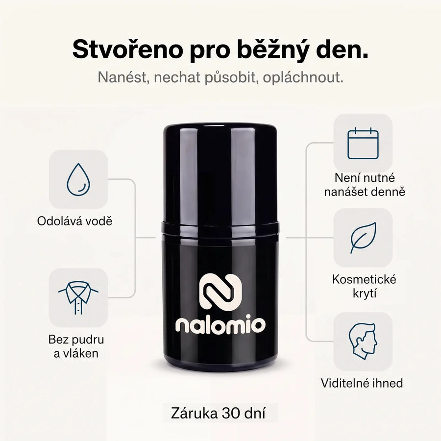 Krycí krém pro hustší vzhled vlasů